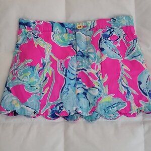 Lilly Pulitzer girls skirt in pink and.blue. Size 8